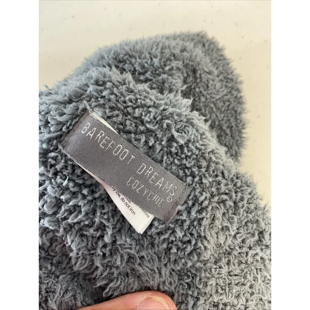 Barefoot Dreams Cozy Chic Large Throw Blanket plush Gray  75